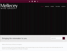 Tablet Screenshot of melleceywinegroup.com